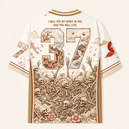 Dry Bones Come To Life Christian Unisex Mesh Jersey