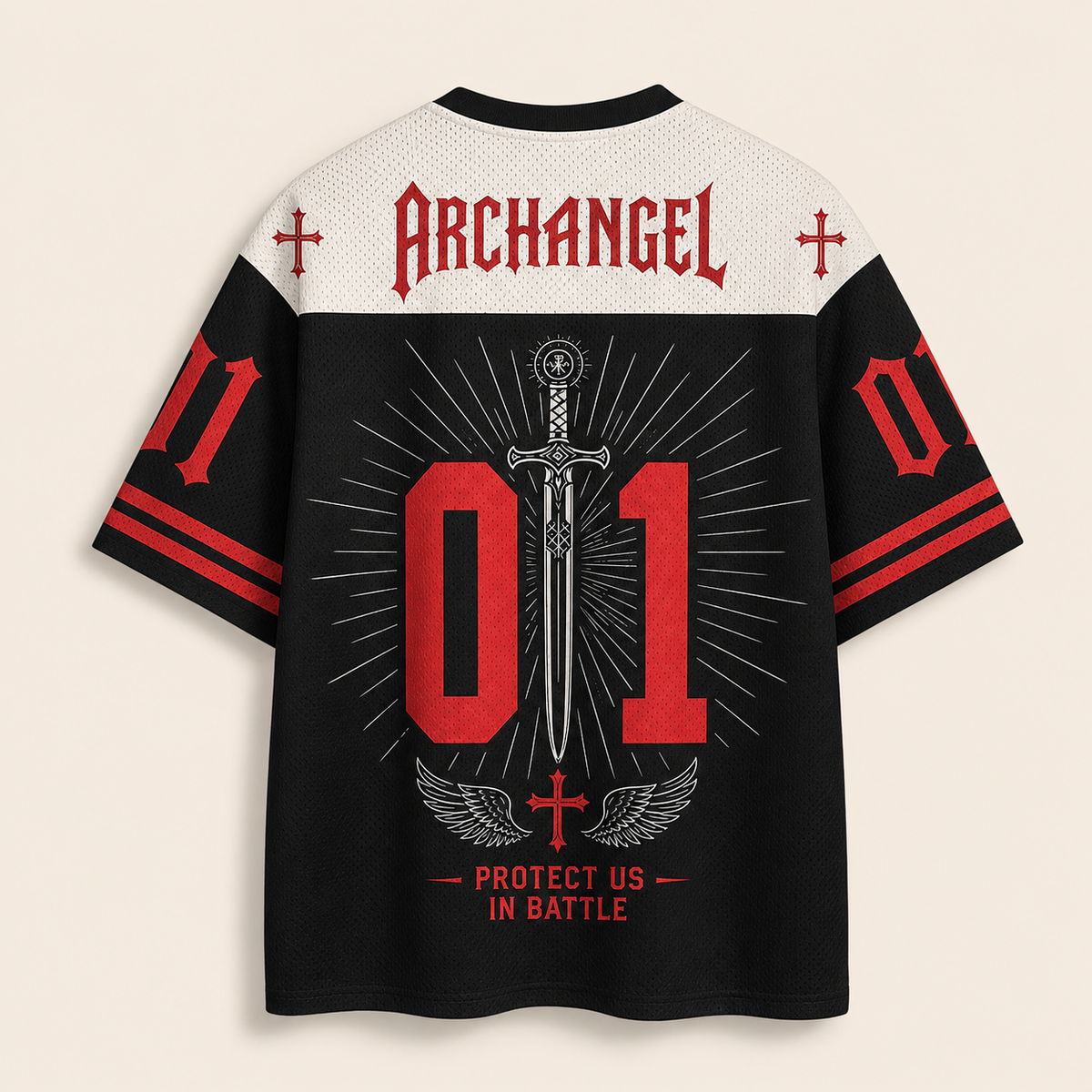 SAINT MICHAEL Christian Unisex Mesh Jersey