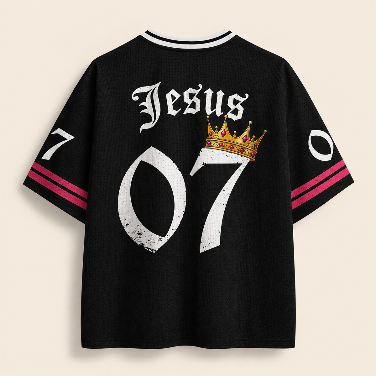 Jesus Is King K card Christian Unisex Mesh Jersey