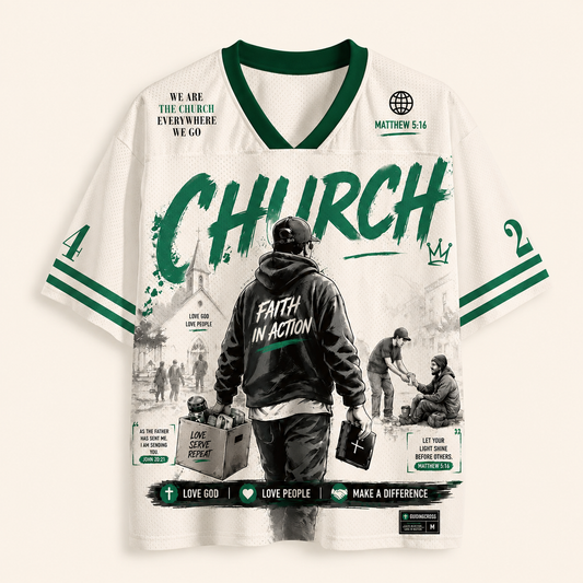 Church Style Christian Unisex Mesh Jersey