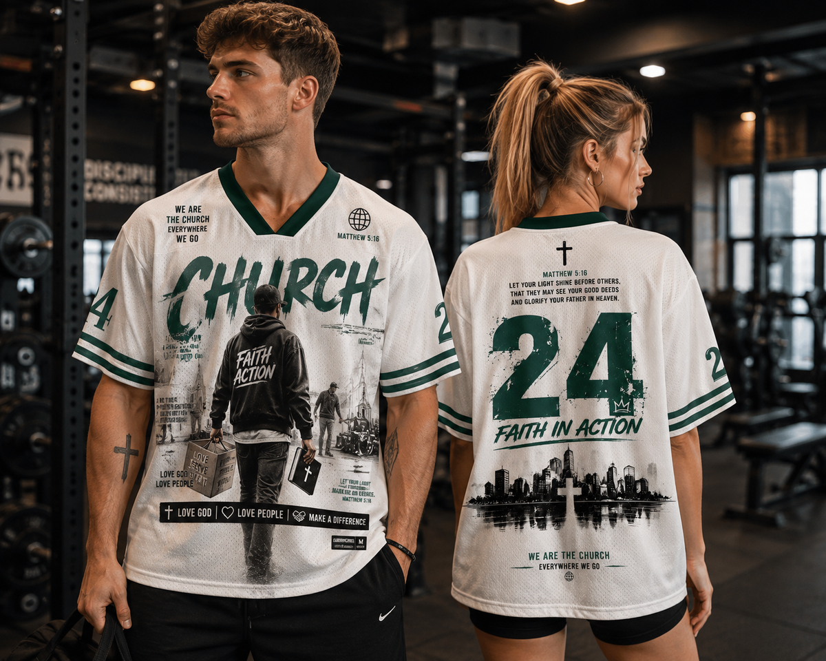 Church Style Christian Unisex Mesh Jersey