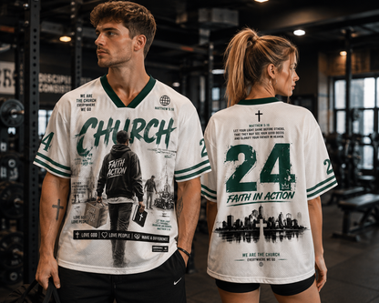 Church Style Christian Unisex Mesh Jersey