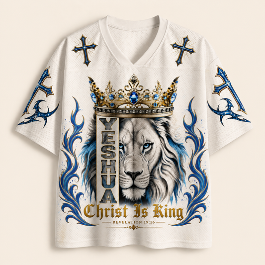Christ Is King Christian Unisex Mesh Jersey