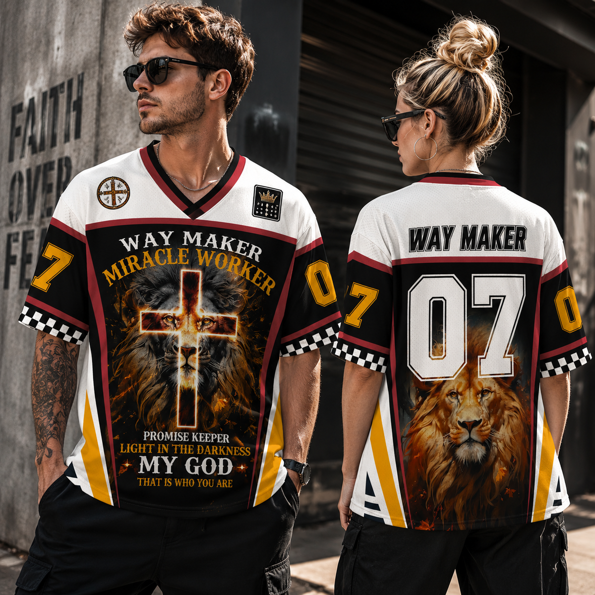 Way Maker Christian Unisex Mesh Jersey