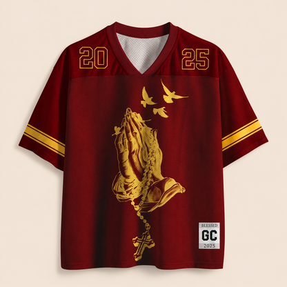 Blessed Christian Unisex Mesh Jersey