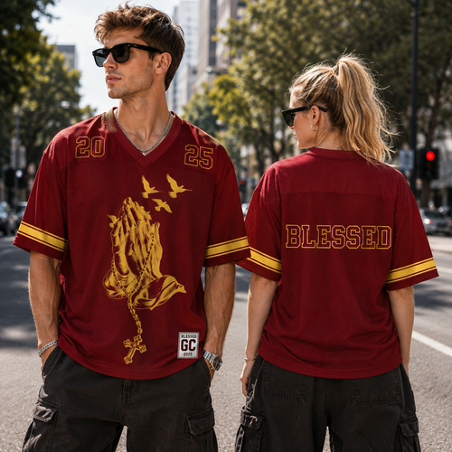 Blessed Christian Unisex Mesh Jersey