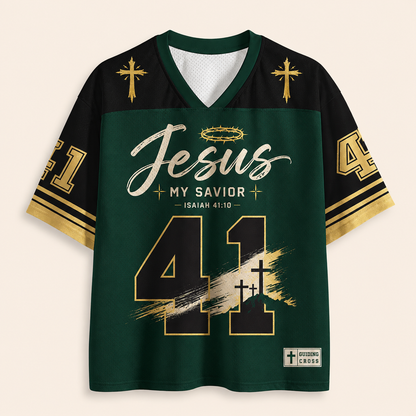 Jesus My Savior Christian Unisex Mesh Jersey