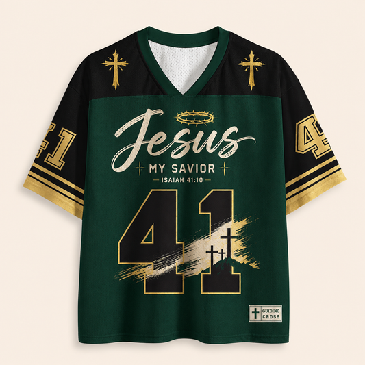 Jesus My Savior Christian Unisex Mesh Jersey
