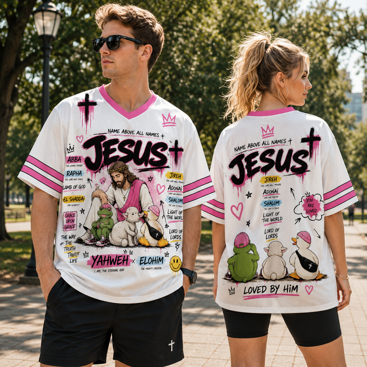Name Of Jesus Christian Unisex Mesh Jersey
