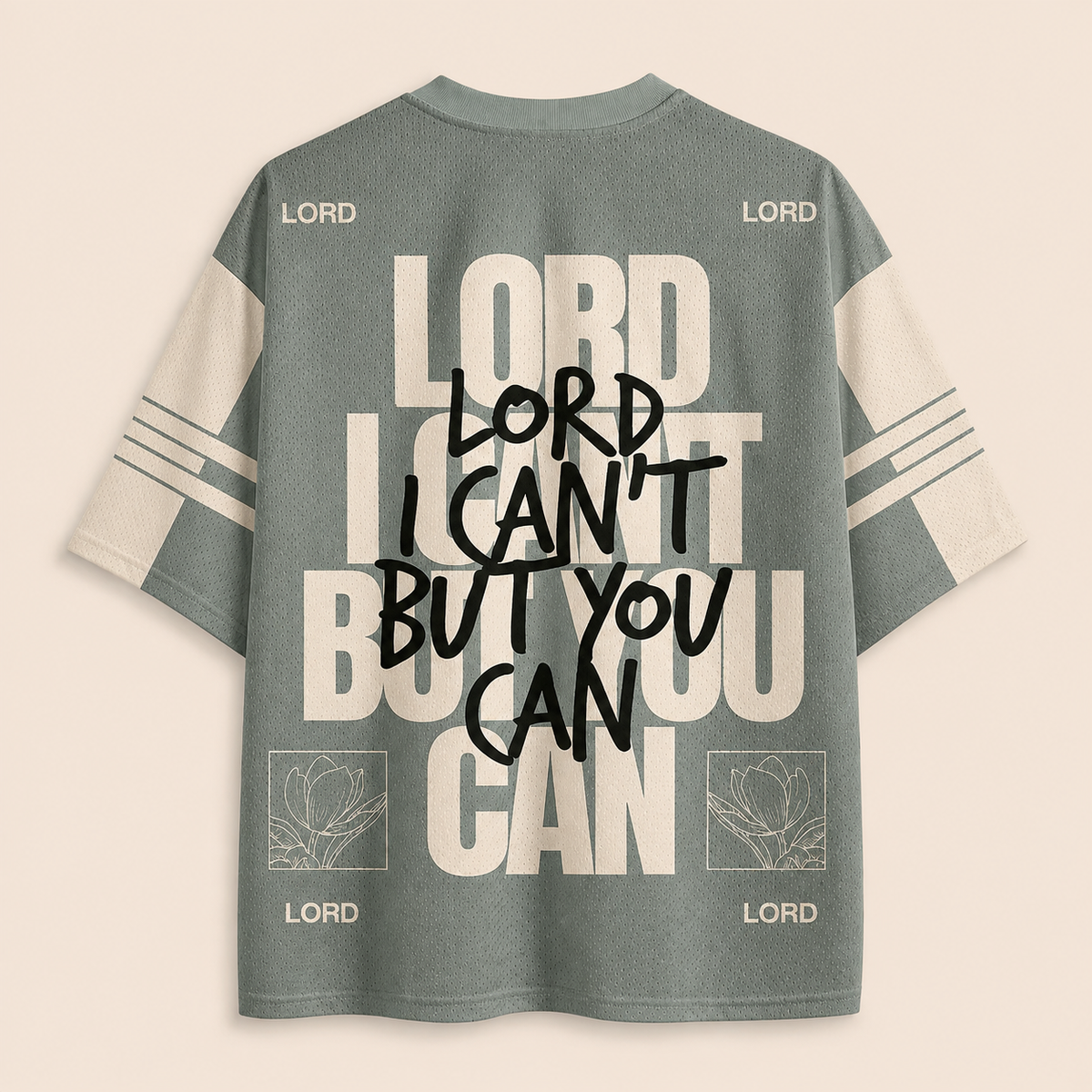 Lord I Can't But You Can Christian Unisex Mesh Jersey