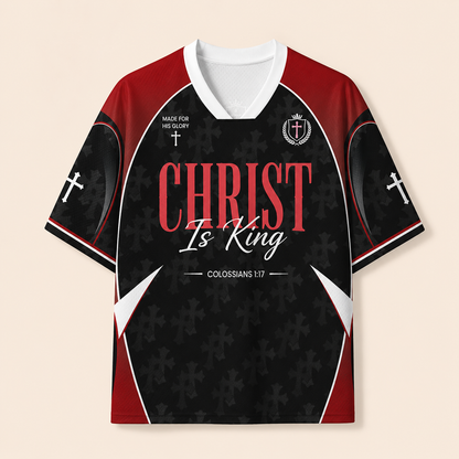 Christ Is King Christian Unisex Mesh Jersey