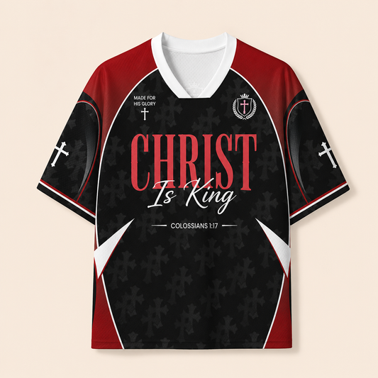 Christ Is King Christian Unisex Mesh Jersey