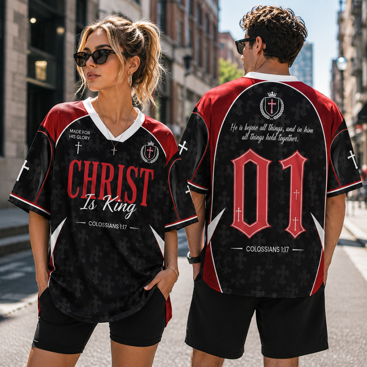 Christ Is King Christian Unisex Mesh Jersey