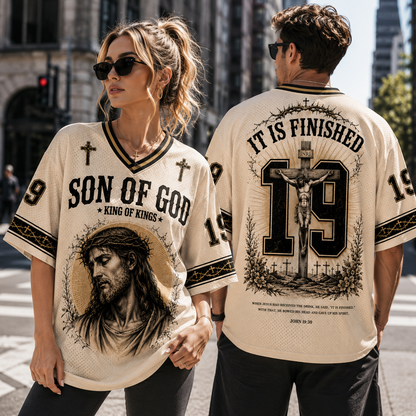 Son Of God Christian Unisex Mesh Jersey
