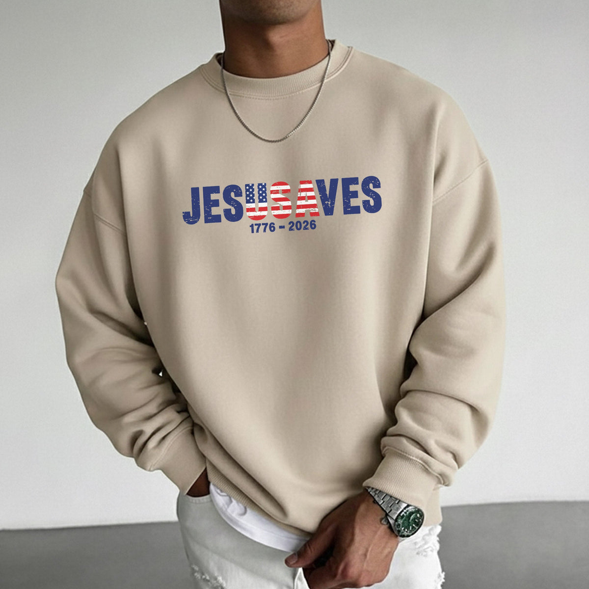 Jesus Saves America 250 Years Patriotic – Unisex Tshirt / Hoodie / Sweatshirt