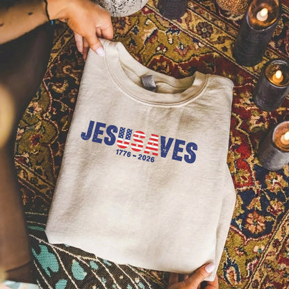 Jesus Saves America 250 Years Patriotic – Unisex Tshirt / Hoodie / Sweatshirt