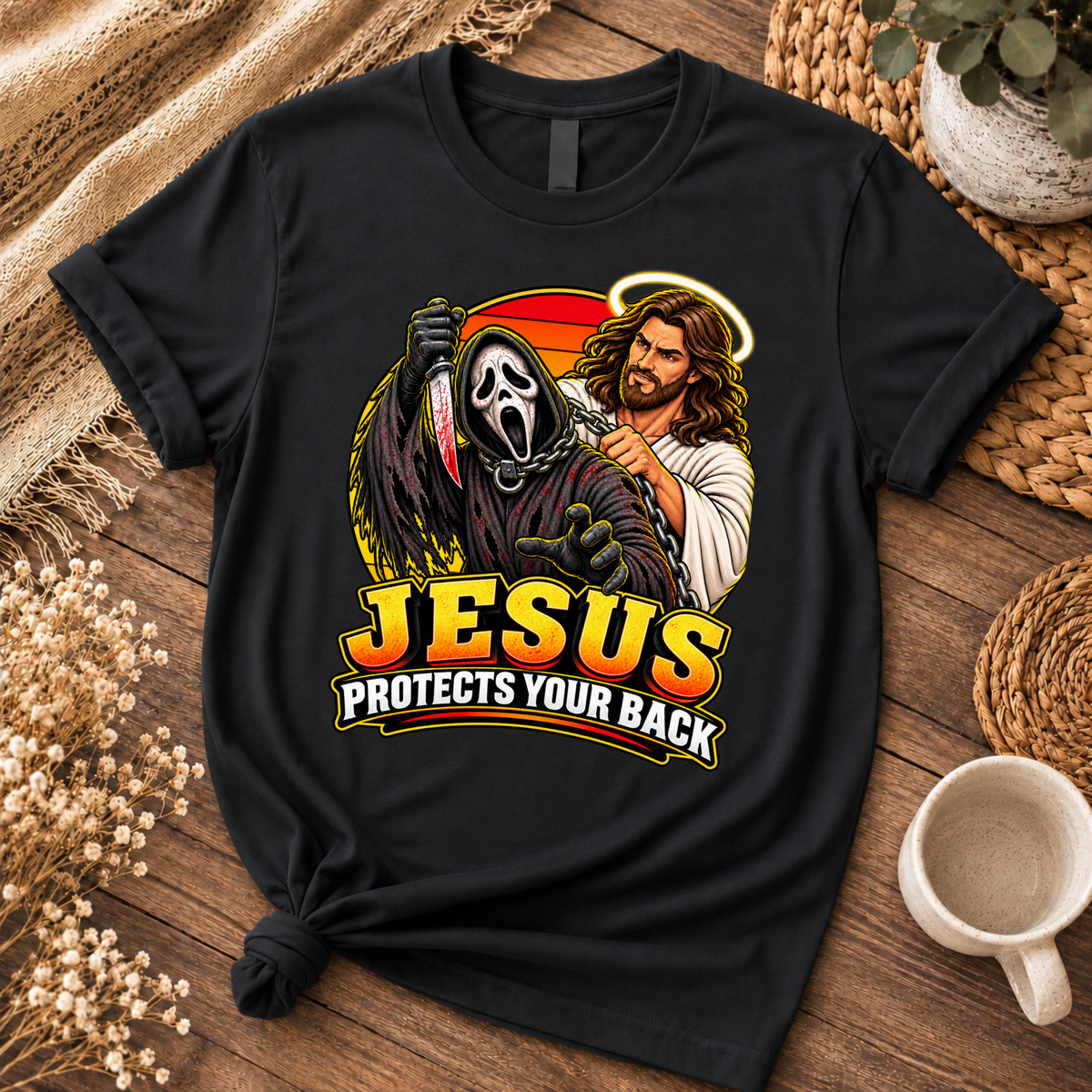 Jesus vs Horror 3 – Unisex Tshirt / Hoodie / Sweatshirt