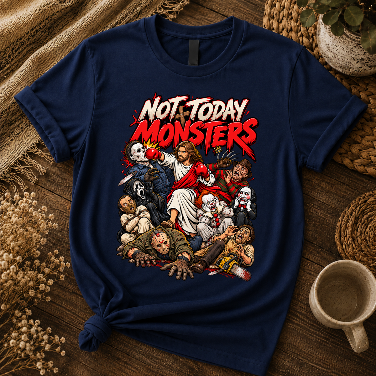 Jesus vs Horror 9 – Unisex Tshirt / Hoodie / Sweatshirt