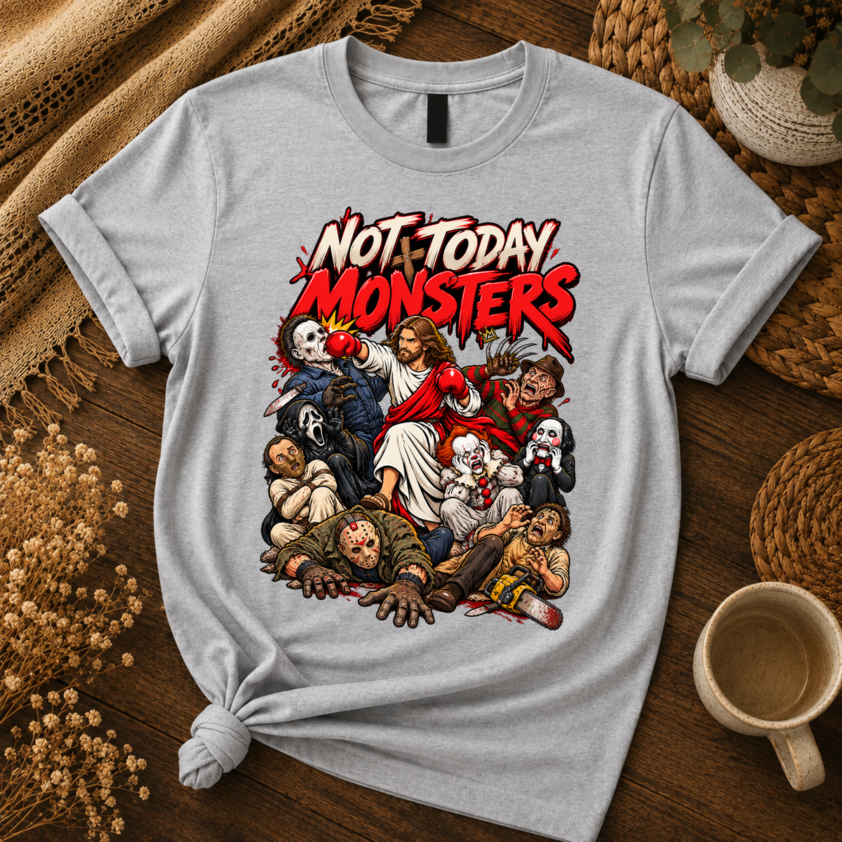Jesus vs Horror 9 – Unisex Tshirt / Hoodie / Sweatshirt
