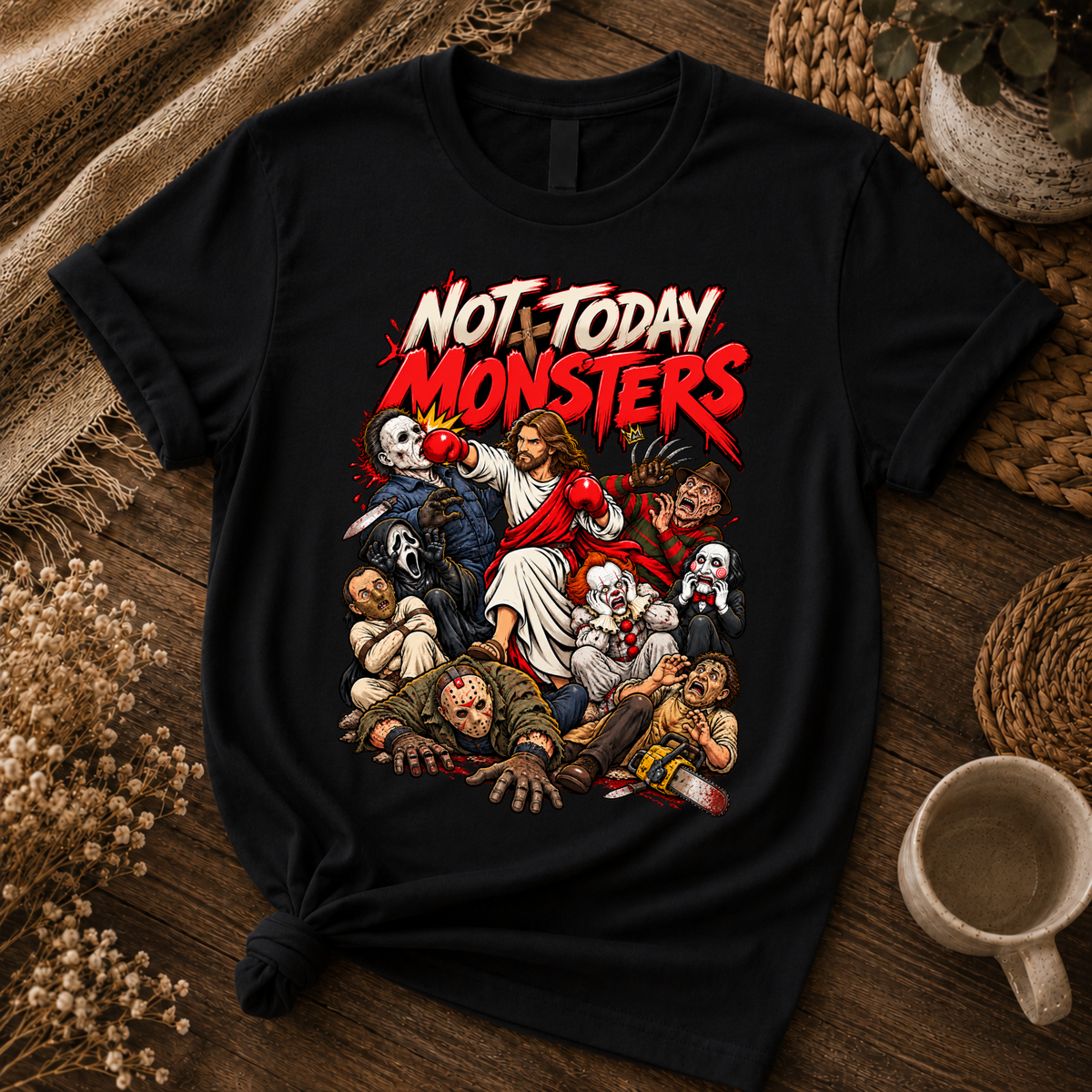 Jesus vs Horror 9 – Unisex Tshirt / Hoodie / Sweatshirt