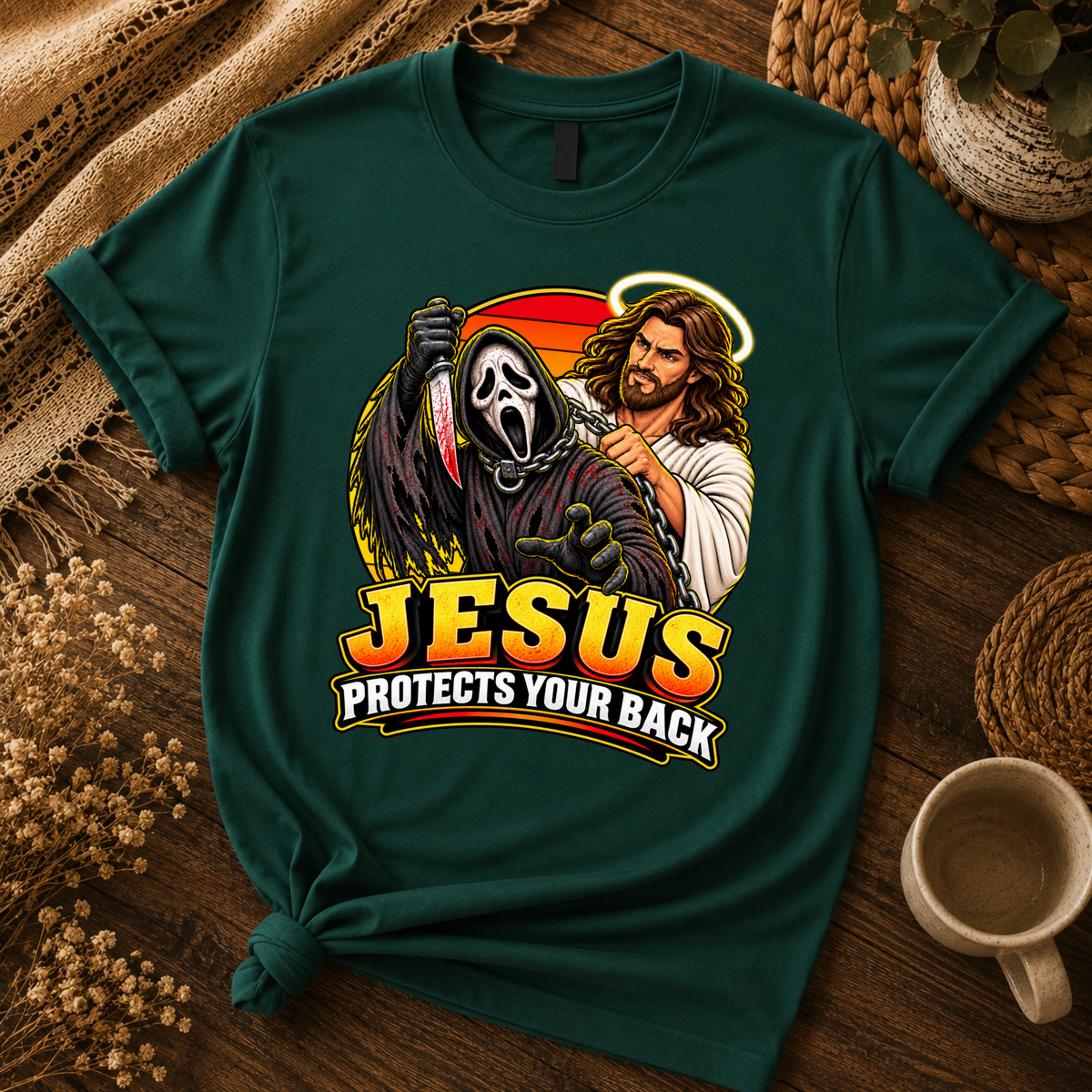 Jesus vs Horror 3 – Unisex Tshirt / Hoodie / Sweatshirt