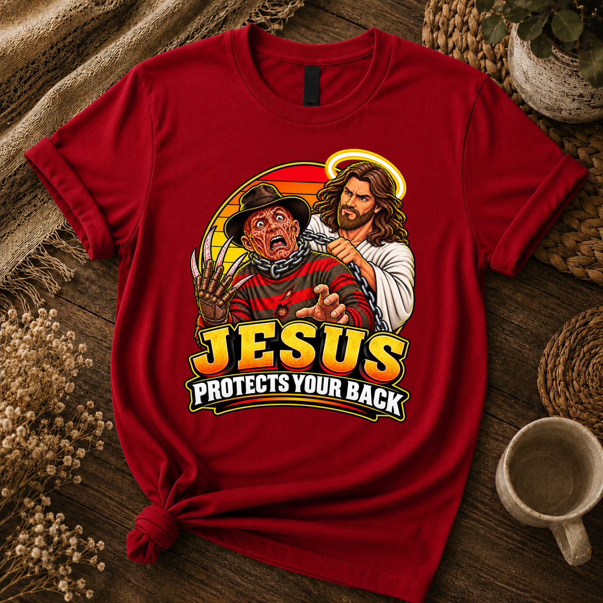 Jesus vs Horror 2– Unisex Tshirt / Hoodie / Sweatshirt