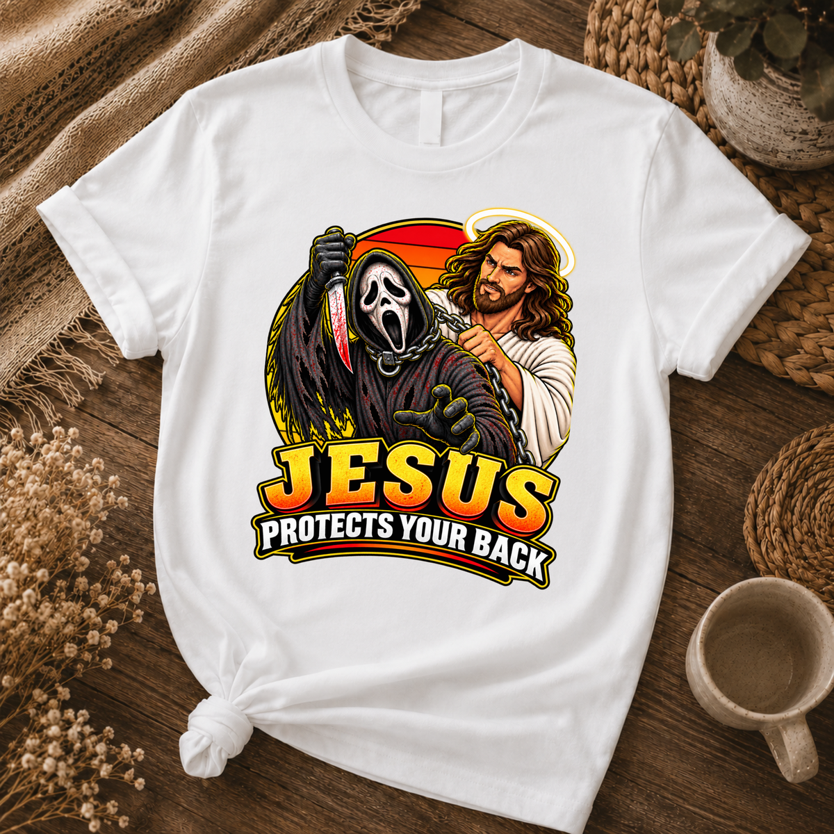 Jesus vs Horror 3 – Unisex Tshirt / Hoodie / Sweatshirt