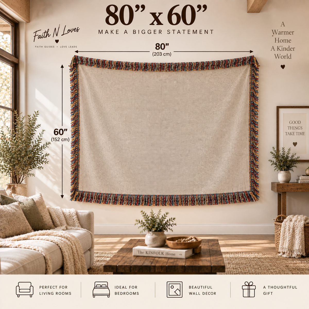 Jesus Christian Woven Blanket